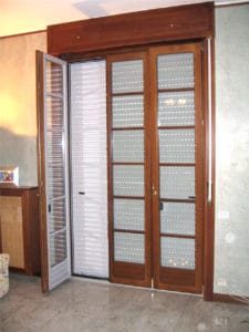 Porta-finestra in legno-alluminio