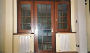 Serramento in legno stile inglese